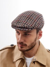 Кепка мужская реглан LONDON в мелкую клетку - "гусиная лапка" — изображение 4