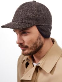 Теплая мужская бейсболка BASEBALL EARFLAP теплого цвета — изображение 3