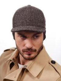 Теплая мужская бейсболка BASEBALL EARFLAP теплого цвета — изображение 4