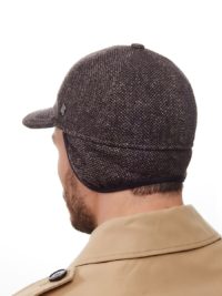 Теплая мужская бейсболка BASEBALL EARFLAP теплого цвета — изображение 2