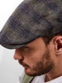 Мужская кепка реглан в клетку BIRMINGHAM, холодный цвет — изображение 5