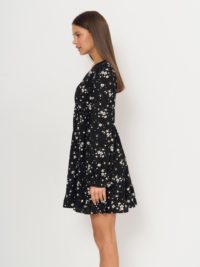 Платье короткое с волнами черное — изображение 13