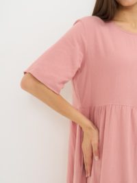 Платье из льна розовое — изображение 9